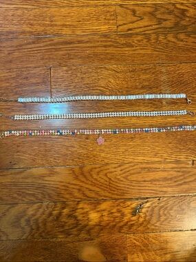 Three Multicolor, Gold and Silver Women’s Choker Set
